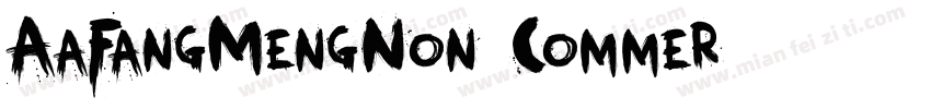AaFangMengNon Commer字体转换